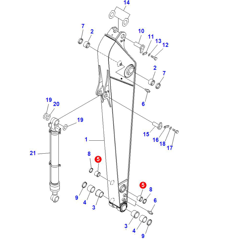 Choosing high quality of bucket pins and bucket bushings