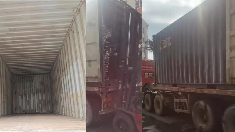 Loading a container for a UK Customer