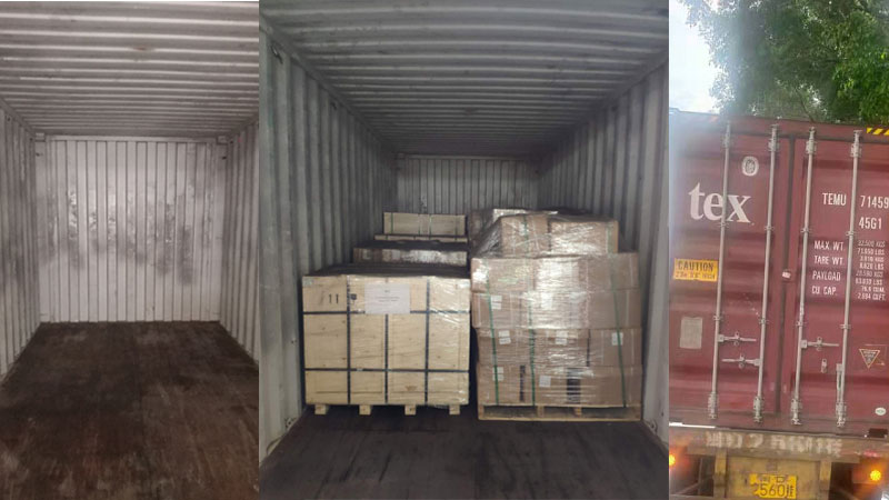 Loading a container for a Pakistan Customer