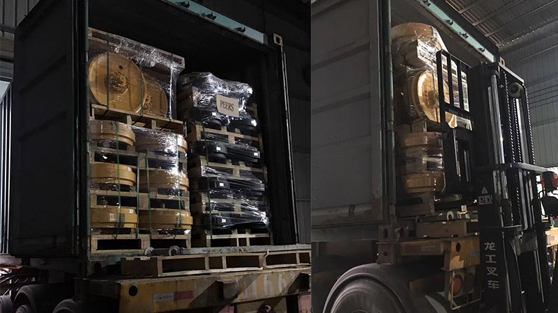 Loading undercarriage parts